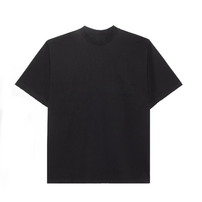 New Black Letter Print Graphic Tee, Crew Neck Short Sleeve Casual T-Shirt